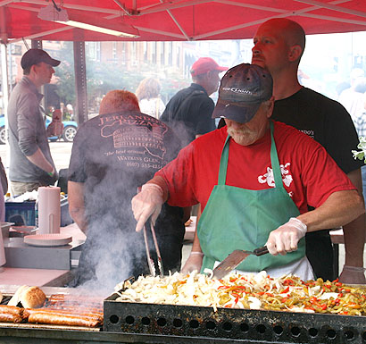 Plenty of food during the festivals in Watkins Glen